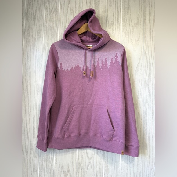 Tentree Juniper Hoodie Purple Regular Fit Longsleeve Zip Hoodie Size M NWOT - Picture 1 of 4